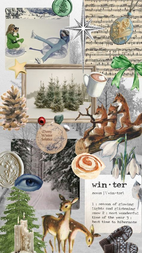 #winter #winteraesthetic #vintagewinter #wintersolstice #wallpaper #background #collage Winter Collage, Background Collage, November Wallpaper, Christmas Collage, Christmas Phone Wallpaper, Wallpaper Collage, Winter Background, I Love Winter, Collage Background