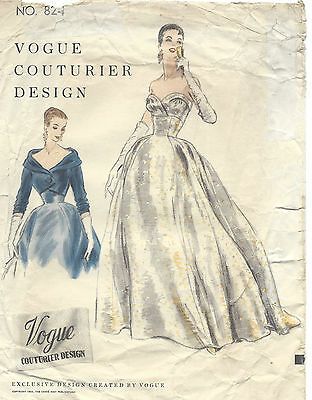 Vintage Fashion Sketches, Vintage Vogue Sewing Patterns, Bolero Dress, Gown Pattern, Vintage Dress Patterns, Vogue Sewing, Vogue Sewing Patterns, Vogue Patterns, Bolero Jacket