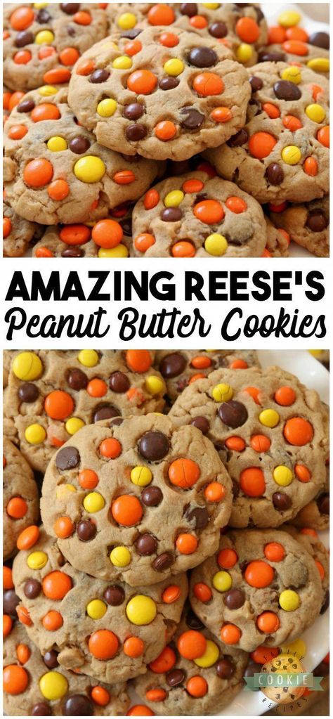 Reese Peanut Butter Cookies Recipe, 2 Ingredient Cookies, Butter Cookie Recipe, Reese's Pieces, Cookie Recipes Unique, Chocolate Peanut Butter Cookies, Best Peanut Butter, Peanut Butter Cookie, Butter Cookies Recipe