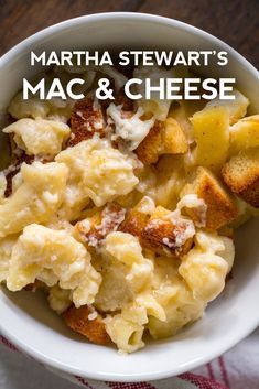 Martha Stewart’s Macaroni And Cheese, Martha Stewart Macaroni And Cheese, Martha Stewart Mac And Cheese, Martha Stewart Thanksgiving Recipes, Cottage Meals, Baked Mac And Cheese Recipe, Macaroni And Cheese Recipe, Martha Stewart Recipes, Macaroni Recipes