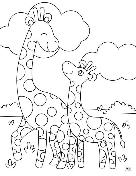 Choose from 35 giraffe coloring pages and templates of all kinds including paper plate giraffe crafts. Print from home. 100% FREE! Giraffe Coloring Pages Free Printable, Paper Plate Giraffe, Giraffe Coloring Pages, Monkey Coloring Pages, Giraffe Crafts, Outline Images, Animal Coloring, Creative Painting, Diy Crafts Room Decor