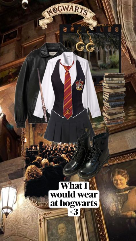 #hogwarts #marauders #harrypotter #outfit Gryffindor Outfit, Halloween Costume Outfits, Hogwarts, Halloween Costumes, Harry Potter, Halloween, Knitting, Drawings, How To Wear