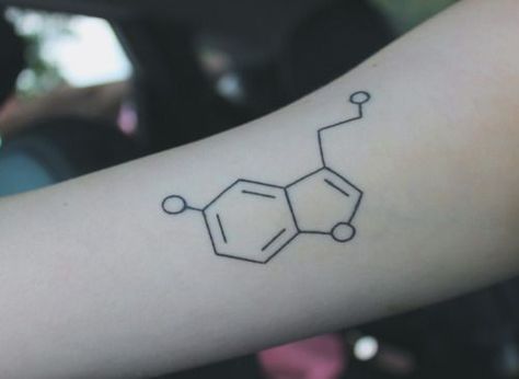 Dopamine Tattoo, Serotonin Tattoo, Chemistry Tattoo, Science Tattoo, Health Tattoo, Panda Tattoo, Dandelion Tattoo, Swallow Tattoo, Semicolon Tattoo