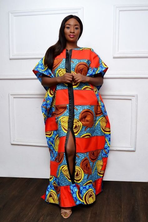 Ghana Women, Islamic Outfits, Ankara Kimono, Long African Dresses, African Dresses Modern, African Fashion Women Clothing, African Inspired Fashion, Design Dresses, African Print Fashion Dresses