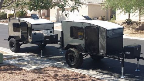 1000+ images about Trailers on Pinterest | Offroad, Bike trailers and Adventure trailers Hiker Trailer, Enclosed Trailer Camper, Mini Caravan, Teardrop Caravan, Jeep Trailer, Expedition Trailer, Adventure Trailers, Off Road Camping, Jeep Camping