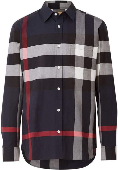 Burberry Check Stretch Cotton Shirt Burberry Shirts, Burberry Shirt, Pocket Shirt, Burberry Men, Slim Fit Shirt, Poplin Shirt, Check Shirt, Cotton Poplin, Stretch Cotton