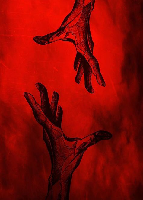 Black N Red, Red Aesthetic Grunge, I See Red, Zombie Art, Red Painting, Amazing Artwork, Red Art, Red Aesthetic, Aesthetic Grunge