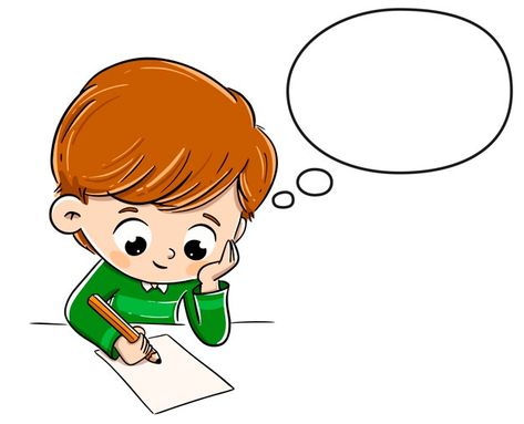 Boy thinking while writing something on ... | Premium Vector #Freepik #vector #school #books #education #paper Person Writing Drawing, Writing Cartoons, Writing Images, Student Cartoon, Drawing Lessons For Kids, Kids Background, Person Cartoon, Islamic Cartoon, School Clipart