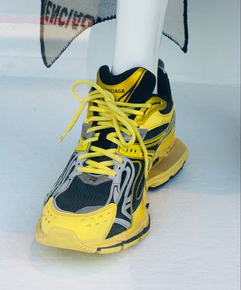 Green Balenciaga Sneakers, Balenciaga Pantashoes, Yellow Balenciaga Shoes, Hills Photography, Orange Balenciaga Sneakers, Yellow Balenciaga, Balenciaga Campaign 2022, Balenciaga Style, Balenciaga Spring