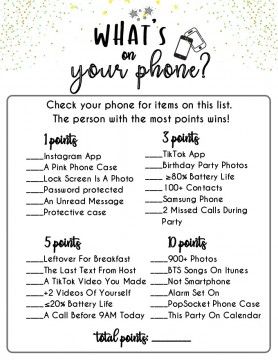 Cell Phone Scavenger Hunt For Adults, Phone Scavenger Hunt Game, Whats On My Phone Game Questions, Cell Phone Games For Party, Whats On Your Phone Game Free Printable, Games To Play Over The Phone, Cell Phone Scavenger Hunt, Challenges For Teens, Whats On Your Phone Game