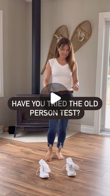 Janet Osborne on Instagram: "Have you tried the Old Man Test that has gone viral on IG and TikTok? At 62, I do not think of myself as old but I’m just making sure my balance isn’t either. Now my goal is to maintain this ability for as long as possible.
How about you? 
Don’t worry if you are not able to do this on your first try, it’s never too late to improve your balance and stability. 
* if you are a beginner or have an injury or limitation, do not try this.
#oldmantest#balanceandstability#balancechallenge" Balance Excersize, How To Improve Balance, Improve Balance Exercises, Everyday Workouts, Easy Exercise, Exercise Videos, Fitness Videos, Everyday Workout, Healthy Exercise