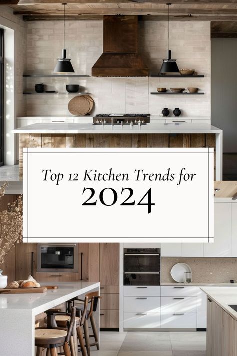 Read this guide to learn about the best kitchen trends Latest Kitchen Designs Modern, Kitchen Countertop Trends, 2024 Kitchen Trends, Modern Kitchen Trends, Kitchen Color Trends, Kitchen Backsplash Trends, Latest Kitchen Trends, Modern Kitchen Backsplash, Top Kitchen Trends