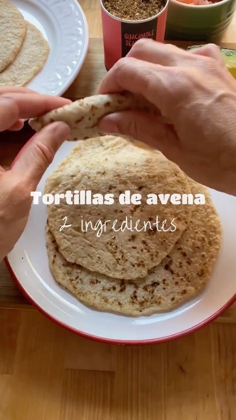 recetas.fitnes’s Instagram post: “Créditos @hoycomemossano Gracias por la recetas ❤️ TORTILLAS DE AVENA CON SOLO 2 INGREDIENTES 🌟👍🏻 Quedan flexibles y geniales para…” Just Spices, Recetas Keto, Tortillas, Guacamole, Yogurt, Make Your Day, French Toast, Oatmeal, Toast