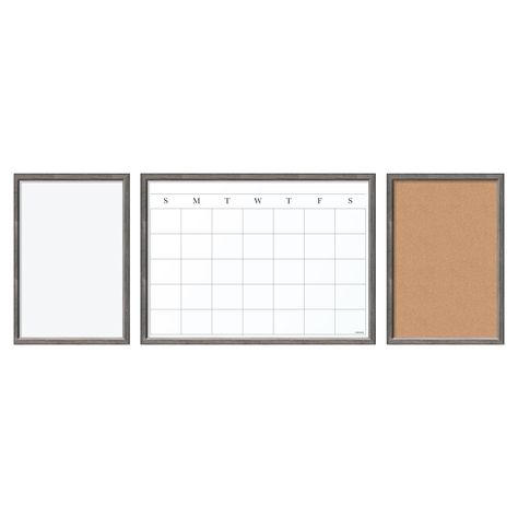 PRICES MAY VARY. Ultimate Home-Office Command Center Rustic 3/4” Frame (1) 16X22 Dry-Erase Calendar (1) 11X16 Linen Board (1) 11X16 Dry-Erase Board Includes (6) Arrow Push Pins (4) Magnetic Dry-Erase Markers (4) Magnets (1) Mounting Hardware Family Command Center Wall, Organization Center, Home Command Center, Decor Organization, Family Command Center, Dry Erase Calendar, Fiber Board, Rustic Wood Frame, Mdf Frame