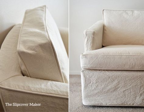 Natural Canvas: 3 Favorites for Slipcovers | The Slipcover Maker French Country Couch, Couch Covers Slipcovers, Custom Couches, Small Loveseat, Custom Slipcovers, Cool Couches, French Country Dining, Washable Slipcovers, Upholstery Diy