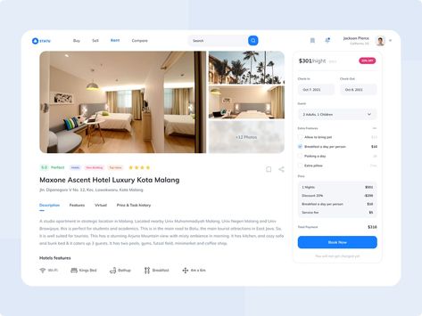 Real Estate Agent Website Design, Hotel Booking Website, Ux Design Principles, Travel Website Design, Real Estate Website Design, Design Sites, Website Design Inspiration Layout, Real Estates Design, Ui Design Website