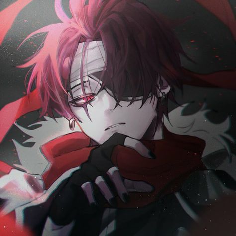 Harry Hook, Anime Character, Red Hair, Red, Hair, Anime, Pink, Black