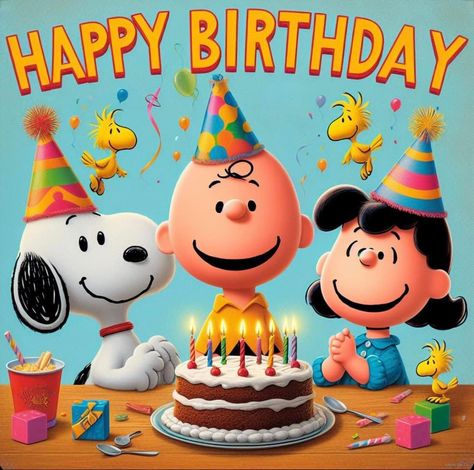 Happy Birthday Charlie Brown, Funny Happy Birthday Images, Happy Birthday Wishes Pics, Peanuts Birthday, Birthday Wishes Pics, Snoopy Birthday, Happy Birthday Cake Pictures, Funny Happy Birthday Wishes, Happy Birthday Wishes Images