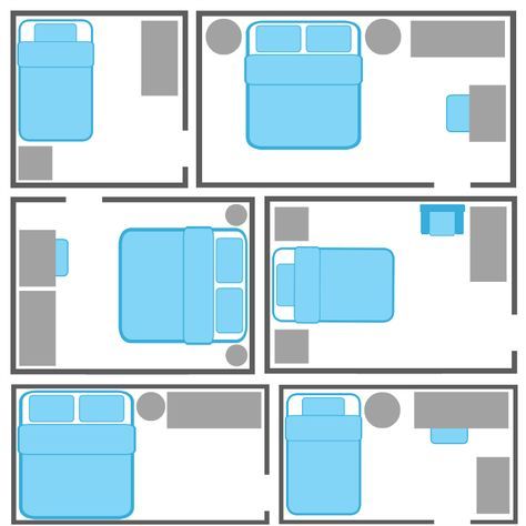 bathroom small Bedroom furniture arrangement layout small 43 ideas for 2019 Bedroom Furniture Placem Bedroom Furniture Placement, Arranging Bedroom Furniture, Small Bedroom Layout, Bedroom Arrangement, Bedroom Furniture Layout, Small Bedroom Furniture, Bedroom Layout, Furniture Placement, White Sideboard