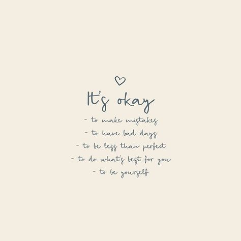 It’s ok friend 💛We all make mistakes, have bad days, are less than perfect. It's okay to do what's best for YOU and to always just BE YOURSELF.    #justbreathe #inspirational #motivational #motivation #motivationalquotes #quoteoftheday #create #success #focus #ceremonywellness #lifequote #inspo #qotd Do What Best For You Quotes, You Have To Do It Yourself Quotes, It’s Ok To Do What’s Best For You, It’s Okay To Have Bad Days, It’s Ok To Have Bad Days, Doing What’s Best For Me, Doing What’s Best For Me Quotes, It’s Okay To Make Mistakes, It’s Ok To Make Mistakes