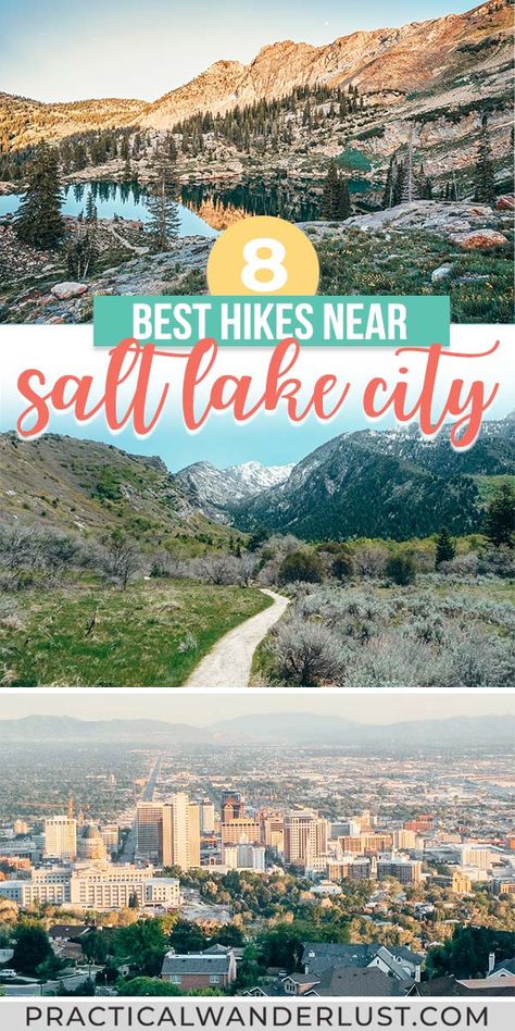 The best Salt Lake City hikes, from Ensign Peak to Cecret Lake to Bells Canyon! Waterfalls, mountains, and more hikes near Salt Lake City, Utah. Salt Lake City Hikes, Best Salt, Gift Box For Women, Great Salt Lake, Usa Destinations, Hiking Trips, Hiking Adventures, Go Skiing, Outdoor Paradise