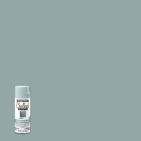 Sage Spray, Yellow Spray Paint, Chalk Spray Paint, Matte Spray Paint, Tile Refinishing, Spray Paint Projects, Serenity Blue, Matte Paint, Rust Oleum