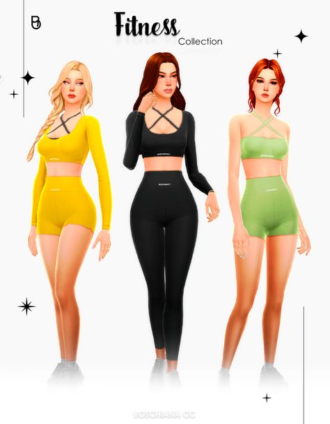 FITNESS COLLECTION 🏃‍♀️💪 | Patreon Sims 4 Gymshark Cc, Pelo Sims, The Sims 4 Packs, Sims 4 Expansions, Tumblr Sims 4, Sims 4 Cc Folder, Sims 4 Gameplay, Sims 4 Teen, Sims 4 Dresses