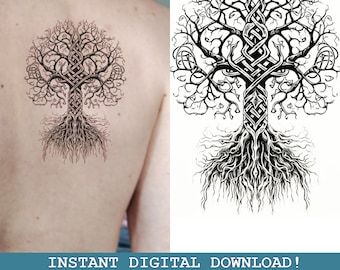 Cheekbones Makeup, Svg Tattoo, Celtic Tree Tattoos, Yggdrasil Tattoo, Norse Mythology Tattoo, Temporary Tattoo Paper, Celtic Cross Tattoos, 2 Tattoo, Background Printable