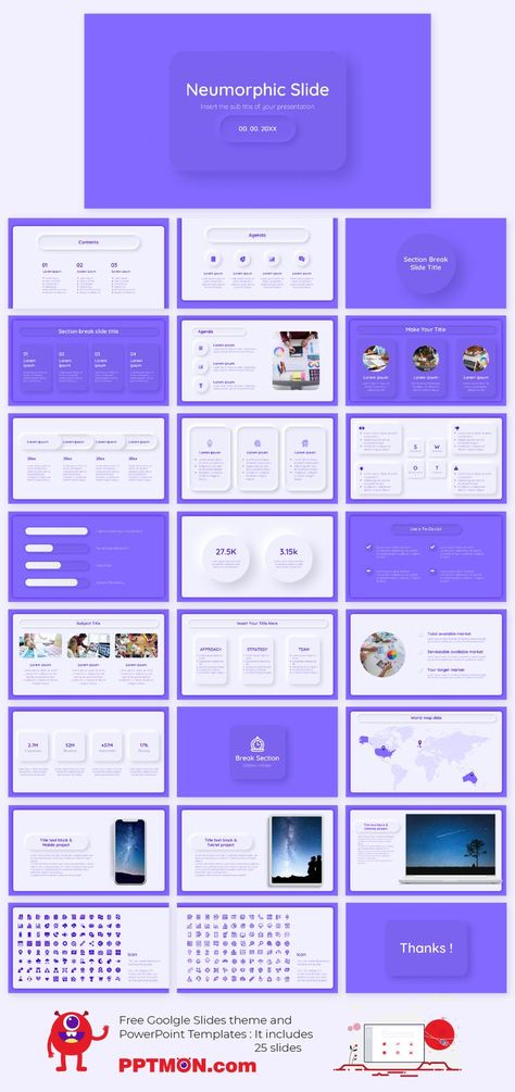 Neumorphic Slide Free PowerPoint Template and Google Slides Theme – presentation by PPTMON
Features: 25+ Minimal Design-IDEA Multi-purpose Creative Presentation For PowerPoint templates and Google slides themes

#Neumorphic, #PPTtemplate #PPT #PowerPoint #presentation #FREEPPTTEMPLATE, #PPTDESIGN, #POWERPOINTDESIGN, #PPTTEMPLATEDOWNLOAD, #POWERPOINTTEMPLATE, #GOOGLESLIDES, #GOOGLESLIDESTHEME, #GOOGLEPRESENTATION, #FREEPOWERPOINTBACKGROUND, #PRESENTATIONDESIGN, #FREEPOWERPOINTTEMPLATES Theme Presentation, Pitch Deck Presentation, Free Ppt Template, Background Powerpoint, Google Slides Theme, Creative Presentation, Ppt Design, Powerpoint Template Free, Power Point Template