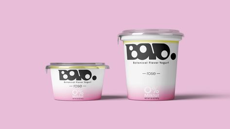 Boyo Yogurt on Packaging of the World - Creative Package Design Gallery Yoghurt Packaging, Yogurt Brands, Dairy Packaging, Yogurt Packaging, Yogurt Drinks, Yogurt Flavors, Low Fat Yogurt, Frozen Yoghurt, Vegan Yogurt