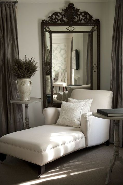 Small Chaise Lounge Chair - Ideas on Foter Oversized Chaise Lounge, Lounge Mirrors, Bedroom Seating Area, Bedroom Sitting Room, Corner Seating, Bedroom Seating, Chaise Lounges, Trendy Bedroom, French Country House