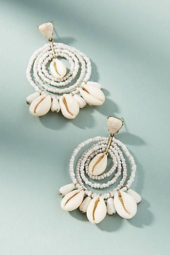 Indian Style Earrings, Cowrie Shell Jewelry, Shell Jewellery, Diy Earrings Easy, Beachy Jewelry, Fancy Jewellery Designs, Seashell Jewelry, Handmade Fashion Jewelry, Bead Work Jewelry