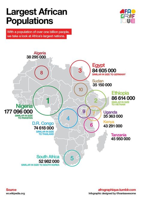 Infographic: Mapping the largest African populations Infographic Map, Human Geography, Remote Sensing, World Geography, Diagram Design, Africa Map, Information Graphics, People Living, African History