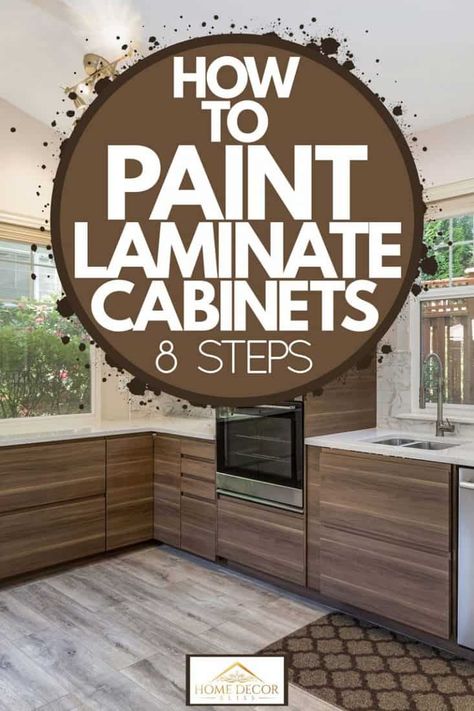 Painting Laminate Kitchen Cabinets, Formica Cabinets, Painting Laminate Cabinets, Laminate Kitchen Cabinets, Update Kitchen Cabinets, Wooden Kitchen Cabinets, Painting Laminate, Laminate Cabinets, Painting Countertops