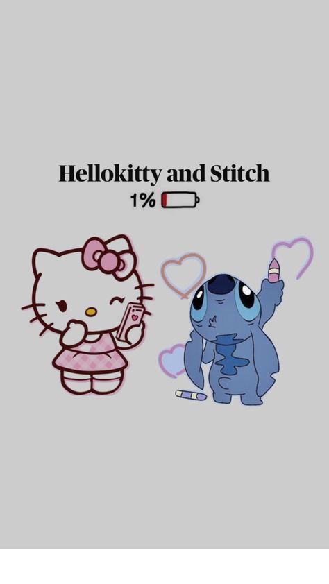 Hello Kitty and Stitch Hello Kitty And Stitch, Hello Kitty, Kitty