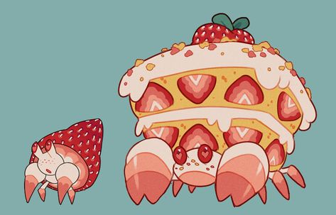 Idle Game, Crab Art, Pokemon Breeds, Cute Animal Drawings Kawaii, Cute Doodle Art, Pokemon Drawings, Mythical Creatures Art, Creature Concept Art, Cute Little Drawings