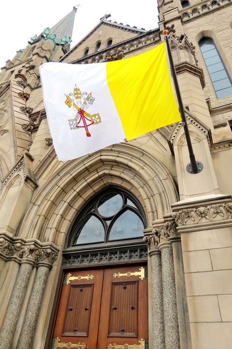 Vatican Flag, Vatican City Flag, Gap Year Travel, Gap Year, Vatican City, Holy Family, Flags Of The World, Holy Trinity, Sacred Art