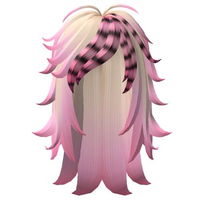 Blonde Pink Scene Emo Messy Large Hair Scene Hair Drawing Reference, Hot Pink Scene Hair, Emo Hair Roblox Codes, Scene Hair Reference, How To Draw Scene Hair, Scene Hair Accessories, Emo Hair Drawing, Scene Hair Drawing, Scene Hair Blonde