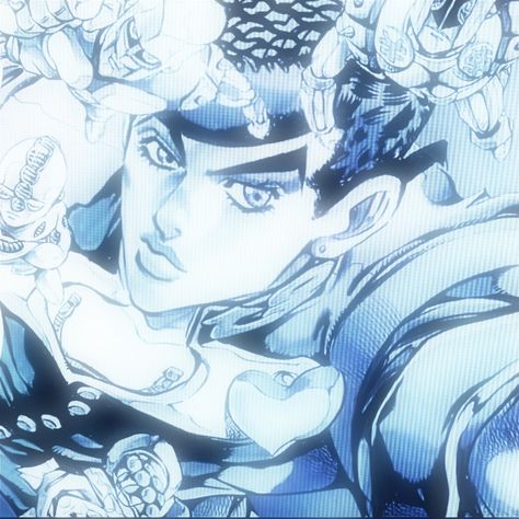 Jojo Blue Aesthetic, Josuke Higashikata Pfp, Josuke Pfp, Jojo Widget, Jojo Core, Josuke Higashikata, Rap Wallpaper, Jo Jo, Jojo Parts