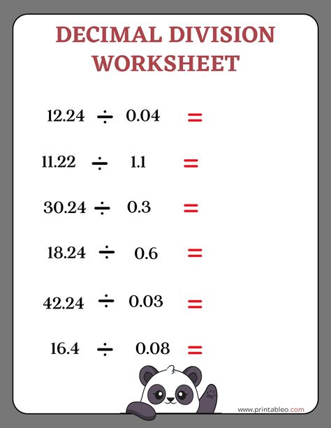 41+ Decimal Division Number Worksheet With Lesson Plan and Practice Guide Division Worksheets 4th Grade, Division With Decimals, Fractions Division, Decimal Division, Kids R Us, Decimals Activity, Number Worksheet, Dividing Decimals, Decimals Worksheets