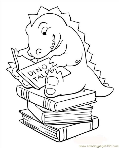 Books Coloring Pages - Best Coloring Pages For Kids Reading Cartoon, Kids Reading Books, Monster Coloring Pages, Colouring Sheets, Dragon Coloring Page, Kids Coloring Book, Printable Coloring Book, Easy Coloring Pages, Cartoon Coloring Pages