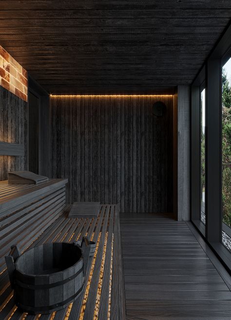 SPA :: Behance Sauna Bathroom Design, Sauna Benefits, Sauna Diy, Indoor Spa, Sauna House, Hotel Lobby Design, Spa Interior Design, Spa Rooms, Barn Interior