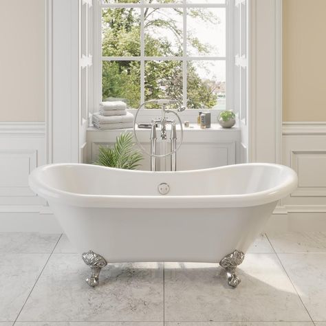 Double Ended Bath, Finished Bathrooms, Traditional Baths, Roll Top Bath, Standing Bath, Bathroom Suites, Bath Shower Mixer, Freestanding Bath, Light Well