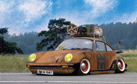 DastardlyDan Custom Rat Rods, Slammed Cars, Rat Look, Bmw M Power, Porsche 993, Last Ride, Vw Porsche, Sweet Cars, Classic Porsche