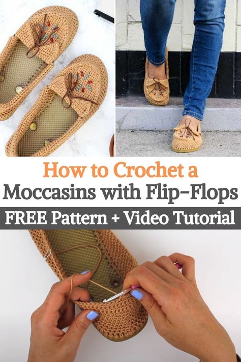 Crochet Moccasins, Comfy Crochet, Moccasin Pattern, Patterns For Fashion, Make And Do Crew, Crochet Wearables, Moccasin Shoes, Amazing Crochet, Cozy Scarf