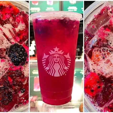 Punch Drink, Passion Tea Lemonade, Raspberry Drink, Best Starbucks Drinks, Summer Beverages, Passion Fruit Tea, Cranberry Drinks, Starbucks Secret Menu Recipes, Starbucks Drinks Diy