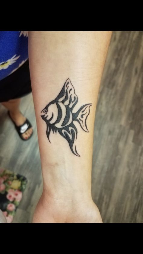 Angel Fish Tattoo, Angelfish Tattoo, Fish Tattoo Meaning, Only Angel, Angel Tattoos, Tattoo Pictures, Fish Tattoo, Tattoo Meaning, Angel Tattoo