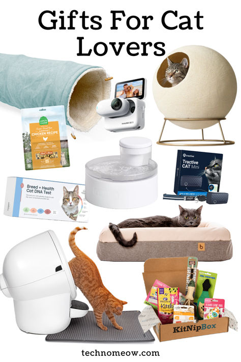 Looking for the ideal gift for the cat lover in your life? We’ve gathered a mix of fun, practical, and thoughtful presents that every feline fanatic will adore! From cozy beds and interactive toys to innovative tech products like self-cleaning litter boxes and GPS trackers, these gifts are designed to make life easier and more enjoyable for both cats and their owners. 🐾 Click to explore our top picks! #CatGifts #PetGifts #CatLovers #CatTech #GiftIdeas disl Self Cleaning Litter Box, Cozy Beds, Gifts For Cat Lovers, Luxury Cat, Tech Products, Cat Items, Make Life Easier, Cat Owner, Smart Tech