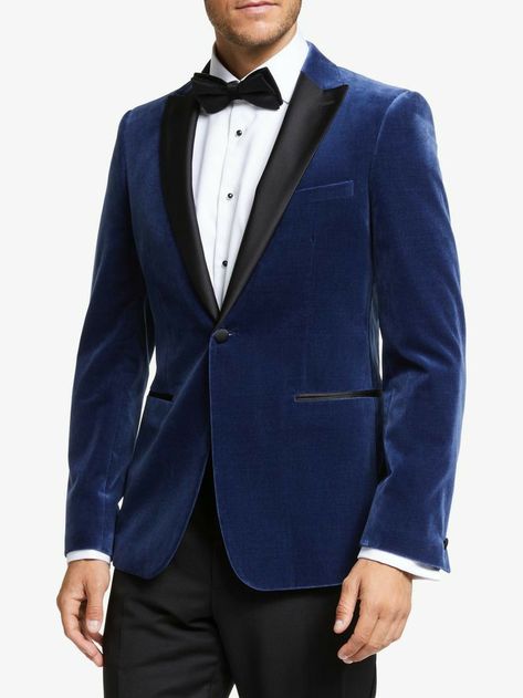 Blue Velvet Blazer Outfit, Blazer Outfits For Men, Velvet Blazer Outfit, Mens Suit Black, Blue Mens Suit, Blue Velvet Blazer, Glamorous Aesthetic, Mens Formalwear, Mens Fashion Blazer