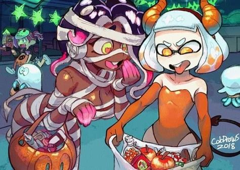 Splatoon Squid, Pearl And Marina, Nintendo Splatoon, Splatoon 2 Art, Splatoon Comics, Anaconda, Cute Comics, Splatoon, Anime Poses